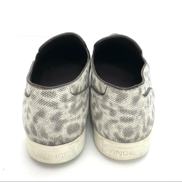 Vince Rare Lizard Leather Cup-Pointed Toe Slip-On Sneakers - Picture 8 of 9